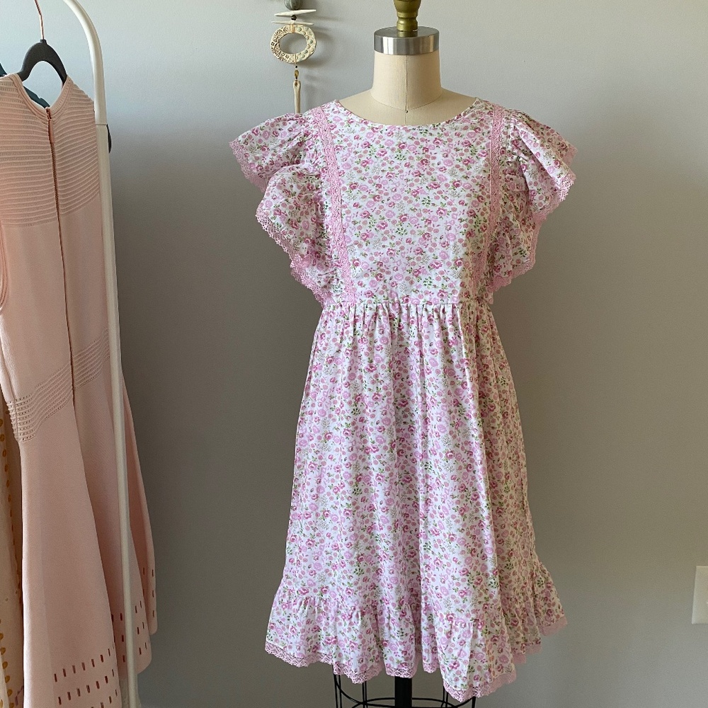 American girl x LoveShackFancy Floral Flutter Day Dress Girls Size 16